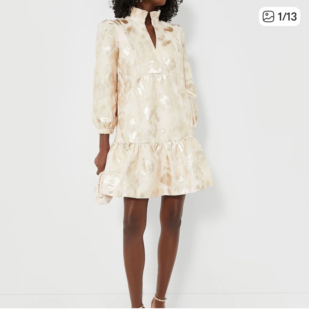 Tuckernuck Beige Floral Mini Dress